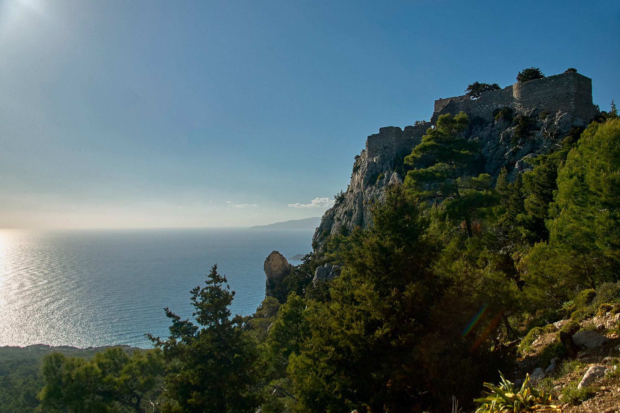 Abendstimmung auf Rhodos, Kritinia Castle